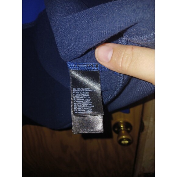 The North Face Track Jacket Boys Size XL (18/20) Full Zip Hooded Blue & Black - Picture 4 of 16